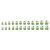 24-Piece St. Patrick’s Day Press-On Nails, Green Clover, Short Coffin Style view 1