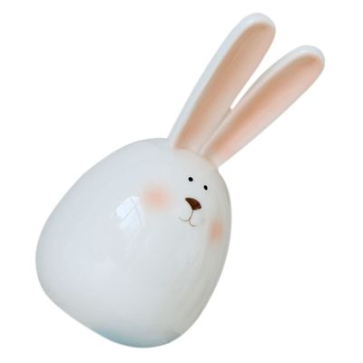 PRETYZOOM Ceramic Rabbit Ornament
