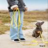 lionto Weather-Resistant 10 m Training Lead with 360° Safety Carabiner, Bag & Padded Handle, Yellow view 2