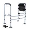 Adjustable-Height and Width Toilet Seat Riser for Seniors with Storage Bag view 1