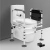 Adjustable-Height and Width Toilet Seat Riser for Seniors with Storage Bag view 2