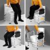 Adjustable-Height and Width Toilet Seat Riser for Seniors with Storage Bag view 4