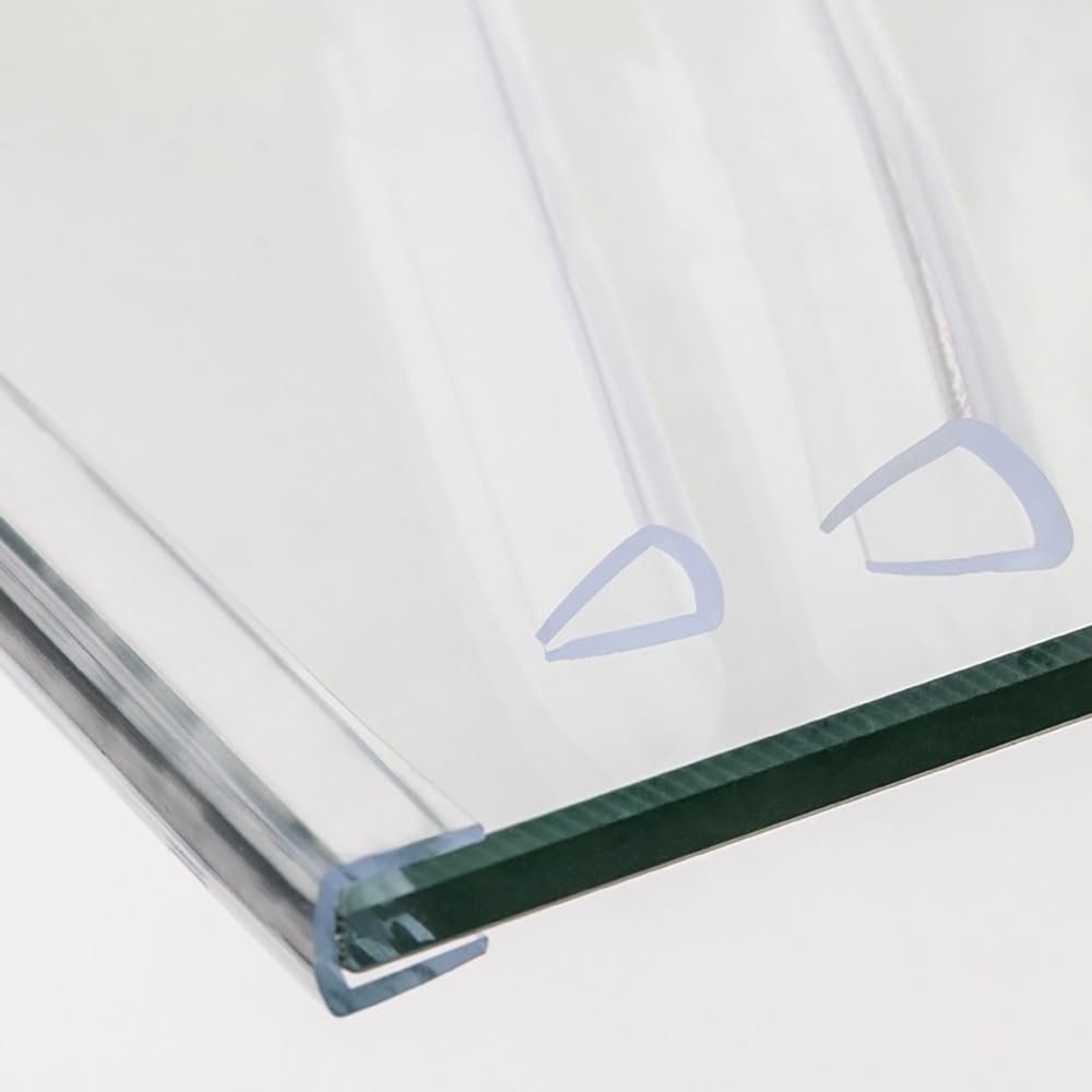 YCBTPS U-Profile Silicone Edge Guard, 2 m, Transparent, 6–7 mm Width