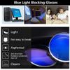 JIETIAN Men's Pure Titanium Blue-Light-Blocking Reading Glasses, Black, +1.0 view 2