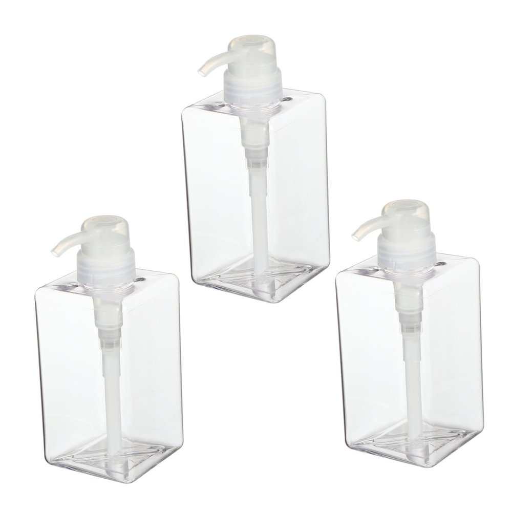 FOMIYES 3-Pack 450 ml Refillable PETG Pump Bottles