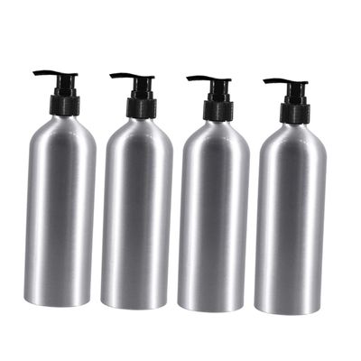 Alipis 4-Pack 250 ml Aluminum Liquid Bottles with Pump Heads