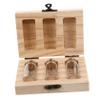 Wooden Glass Keepsake Bottle for Umbilical Cords, Baby Hair, and Baby Teeth view 1