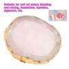 Resin Nail Art Palette, Professional Color Mixing Palette for DIY Manicures, Gold Rim for Mixing Nail Art Colors view 3