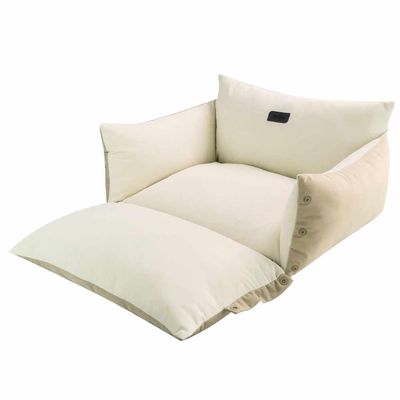 Nobby 2-in-1 Comfort Bed Alin, Beige, 70 x 58 x 22 + 9