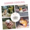 Yardwe Ceramic Pet Nest for Small Animals, Cooling White Ceramic Hamster House view 4