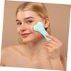 Handheld Double-Head Facial Roller in Green for Skincare view 4