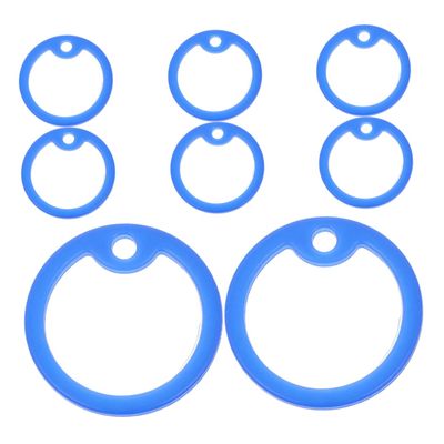 YARNOW 8-Pack Blue Silicone Dog Tag Covers