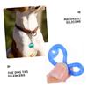 YARNOW 8-Pack Blue Silicone Dog Tag Covers view 3