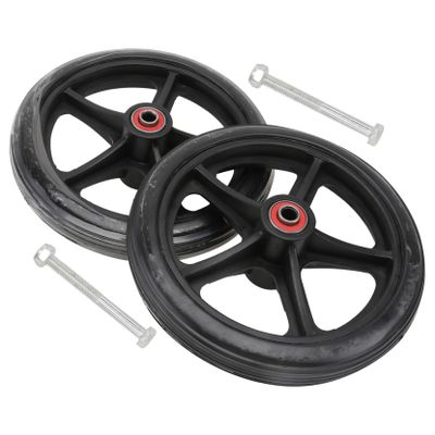 7-Inch Solid Rubber Wheel Replacement for Wheelchairs