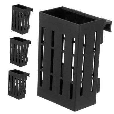 LABRIMP Hanging Plastic Aquarium Plant Holders, 4-Pack with Holes