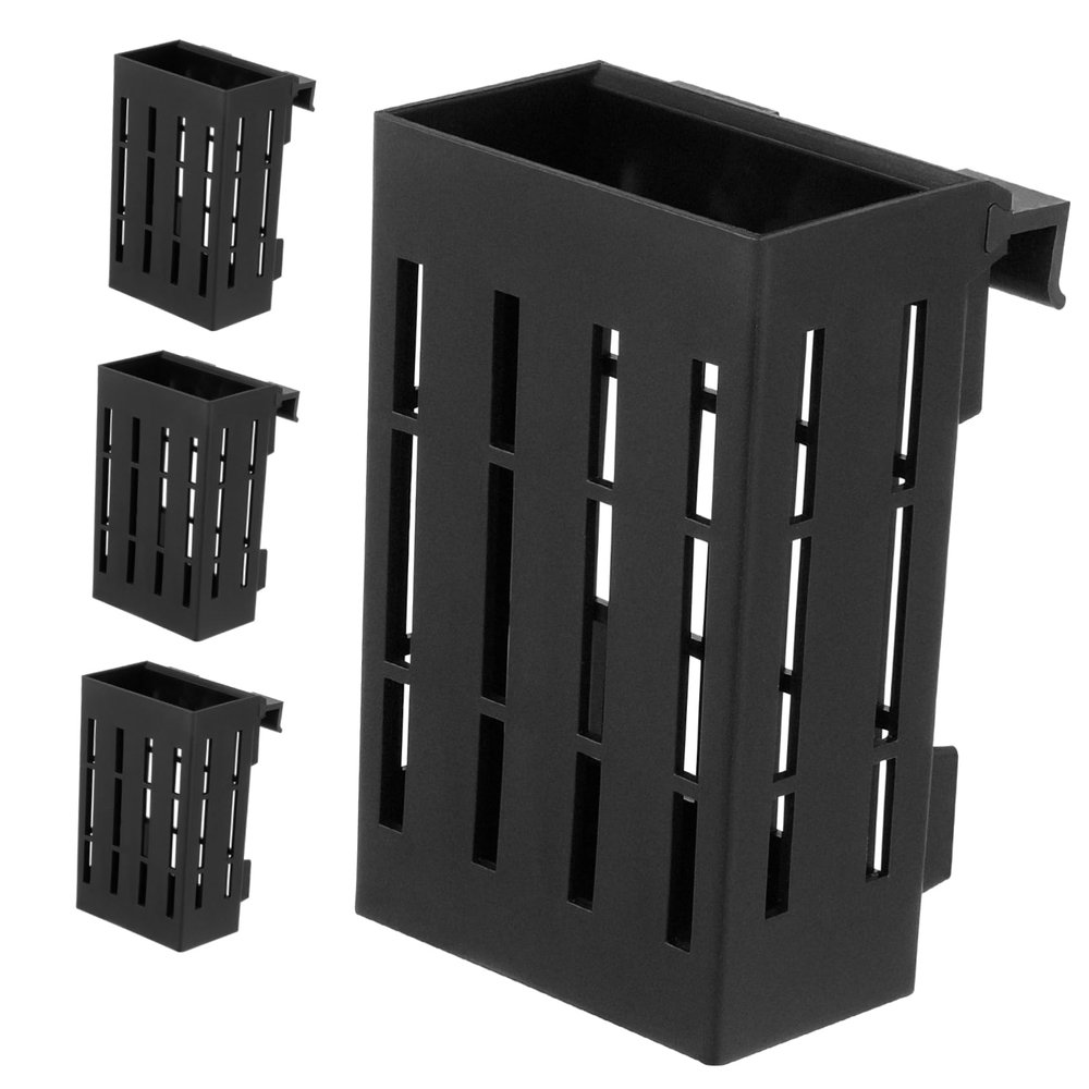 LABRIMP Hanging Plastic Aquarium Plant Holders, 4-Pack with Holes