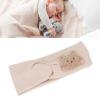Super Stretchy Cotton Baby Headbands with Cartoon Pattern, Beige view 3
