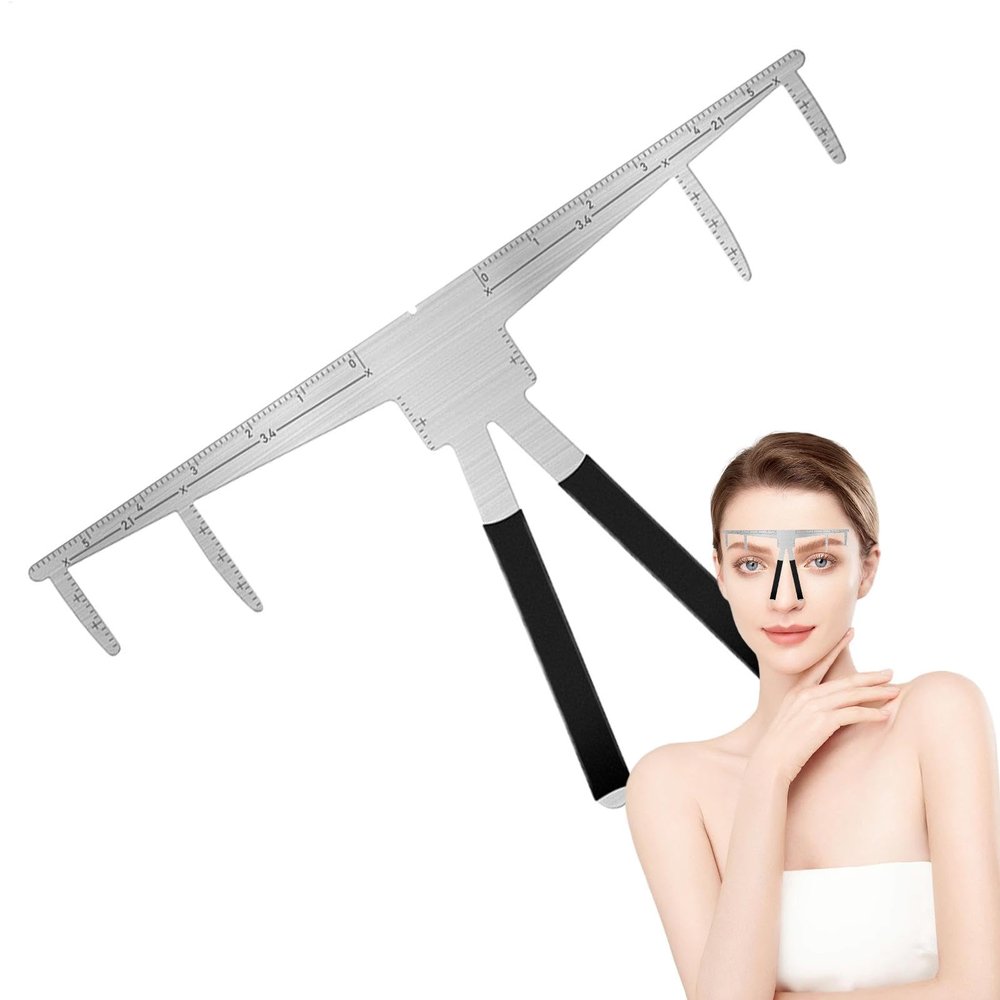 Eyebrow Stencil Ruler – 3-Point Brow Shaping Tool