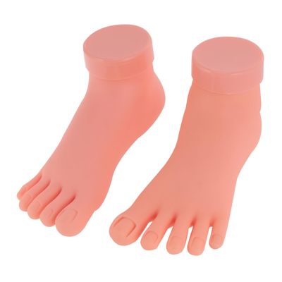 Toe Model for Nail Art Practice, Silicone Gel, 2 Pieces