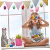 IMIKEYA 25-Piece Lightweight Foam Easter Egg Hanging Decorations view 4