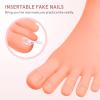 Pink Rubber Nail Art Practice Finger Model for Beginners view 3