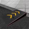 QSPNVFB Rubber Curb Ramp, Portable Threshold Ramp, 50 × 80 × 18 cm view 1