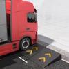 QSPNVFB Rubber Curb Ramp, Portable Threshold Ramp, 50 × 80 × 18 cm view 2