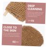 TOVINANNA Long Body Exfoliating Towels, Polyester and Linen, Skin-Friendly, for Shower and Back, 2 Pieces view 3