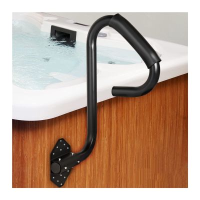 XFYESL Whirlpool Tub Handrail, Stainless Steel SPA Safety Rail with Rubber Grip, 119.4 x 48 cm