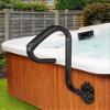 XFYESL Whirlpool Tub Handrail, Stainless Steel SPA Safety Rail with Rubber Grip, 119.4 x 48 cm view 4