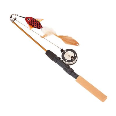 BESPORTBLE Cat Toy Fish Puppet Adjustable Teaser Wand