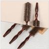 FOMIYES Hair Styling Comb with Rolling Function, Wood and Nylon Bristle Curling Brush for Scalp Massage view 3