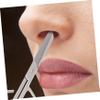 TOVINANNA 2-Piece Stainless Steel Nose Hair Scissors, Manual Trimmer for Precise Nose and Facial Hair Trimming, Easy to Clean view 4