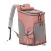 Foldable Ventilated Pet Carrier Backpack for Cats and Small Dogs, Orange view 1
