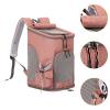 Foldable Ventilated Pet Carrier Backpack for Cats and Small Dogs, Orange view 2