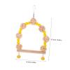 Happyyami Parrot Cage Wooden Swing view 2