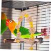 Happyyami Parrot Cage Wooden Swing view 3