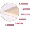 YCYHZC 2 m U-Shaped Clear Edge Guard, Self-Adhesive Bumper Strip for Furniture, Fireplaces and Tables (14–15 mm) view 3