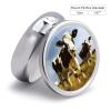 Round Pill Organizer with Cute Cow Design view 2