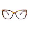 SKYWAY Oversized Reading Glasses for Women, Square Cat-Eye Blue-Light-Blocking Computer Glasses, Tortoiseshell, 1.0 view 1