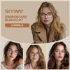 SKYWAY Oversized Reading Glasses for Women, Square Cat-Eye Blue-Light-Blocking Computer Glasses, Tortoiseshell, 1.0 view 2