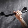 Black Aluminum Shower Grab Bar and Bathroom Handrail view 2