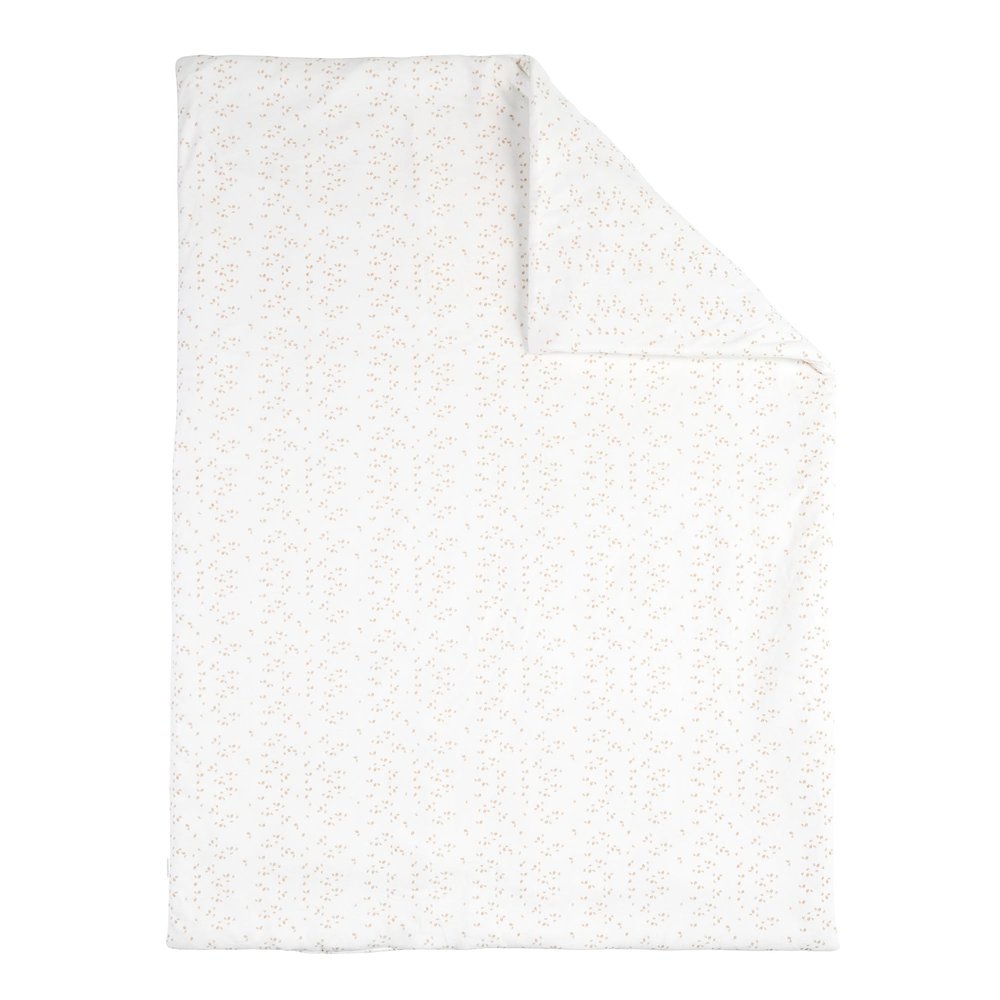 Nattou Baby Cuddle Blanket, Cotton and Polyester, Approx. 135 cm, Flo, Oli & Ernest, White
