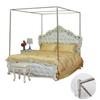 Stainless Steel 4-Corner Bed Canopy Frame and Mosquito Net Holder view 1