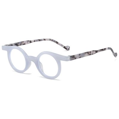 Lanomi Fashion Oval Reading Glasses, Gray, +1.5