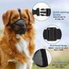Dog Muzzle with Rounded Mesh and Adjustable Strap (L) view 4