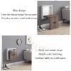 TGDGFKIAS Folding Teak Wood Shower Seat, Wall-Mounted, Walnut White view 4