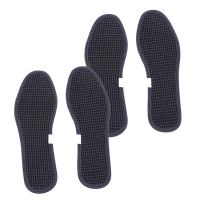 FOMIYES Black Bamboo Charcoal Insoles, 2 Pairs, Size 45