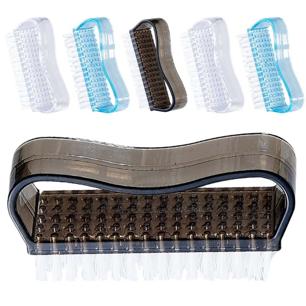 6-Piece Nail Brush Set with PP Handles