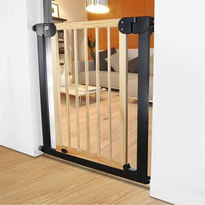 Extra-Wide Adjustable Wooden Pet Gate, 76–153 cm